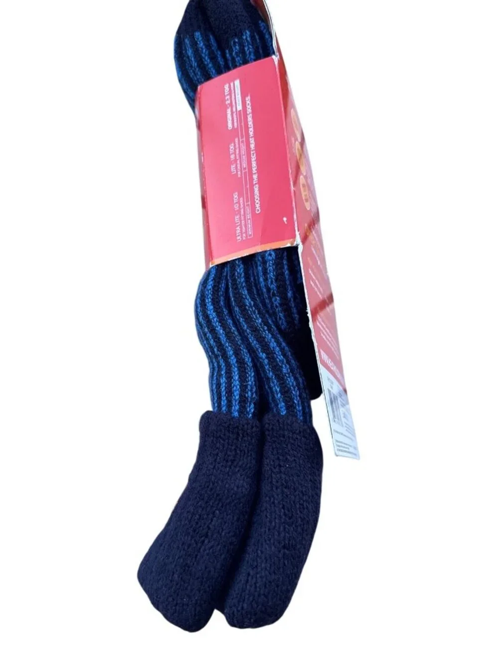 Heat Holder Socks 2.3 Women’s 8-13 NWT Navy Turn over Cuff Men's 7-12